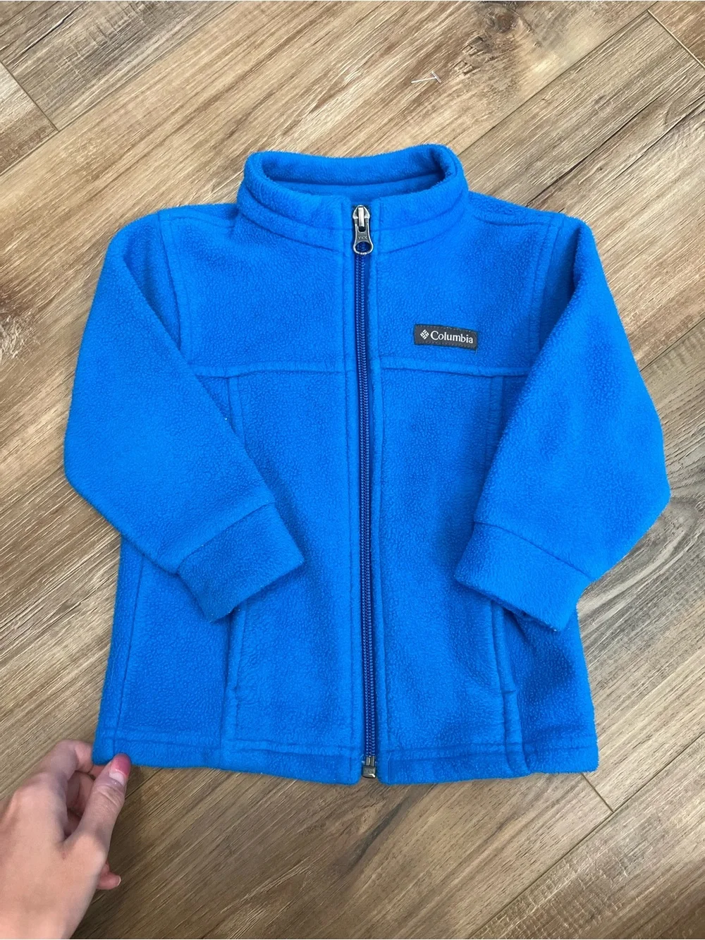 Columbia Electric Blue Kids' Full-Zip Fleece Jacket